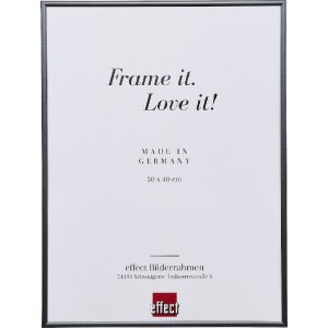 Effect Kunststoffrahmen Art anthrazit 30x45 cm Museumsglas
