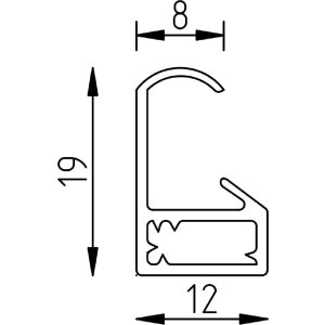 Эффектная пластиковая рама Арт белый 40х60 см музейное стекло