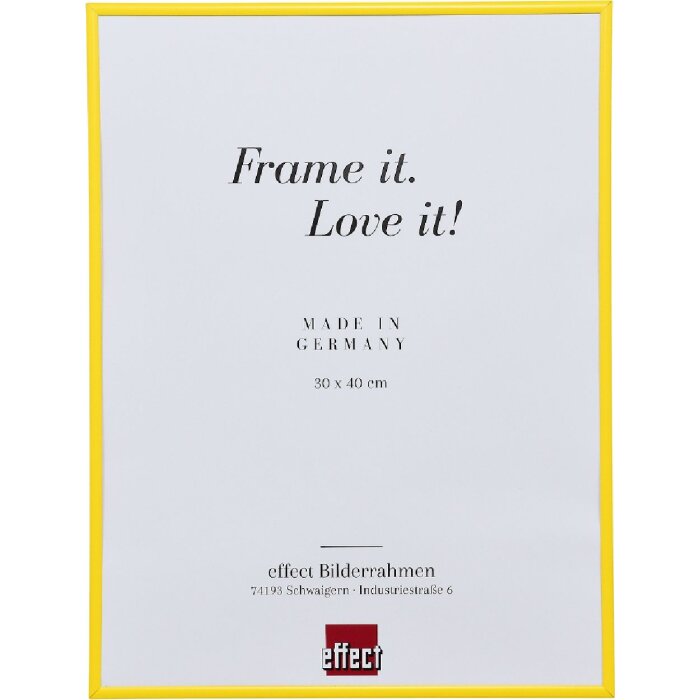 Effect Kunststoffrahmen Art gelb 45x60 cm Museumsglas