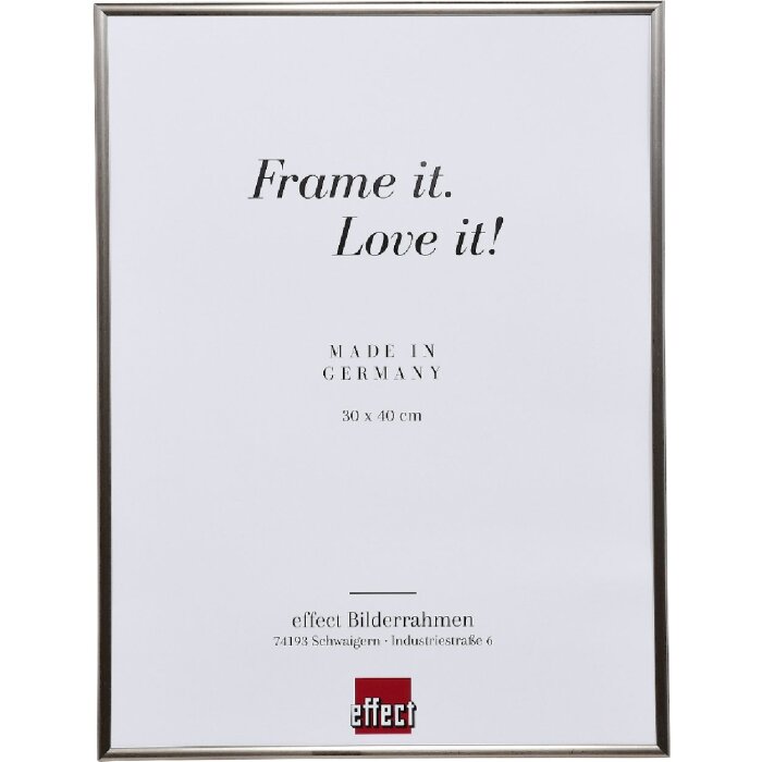 Effect Kunststoffrahmen Art platin 50x65 cm Museumsglas