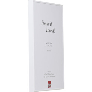 Effect Aluminium-Bilderrahmen Quadro 20x28 cm weiß Museumsglas