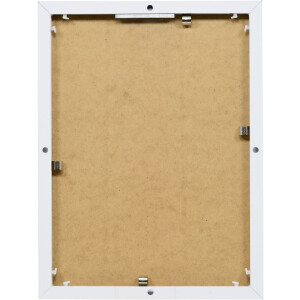 Effect Aluminium-Bilderrahmen Quadro 20x28 cm weiß Museumsglas