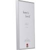 Effect Aluminium-Bilderrahmen Quadro 25x80 cm silber Museumsglas MDF