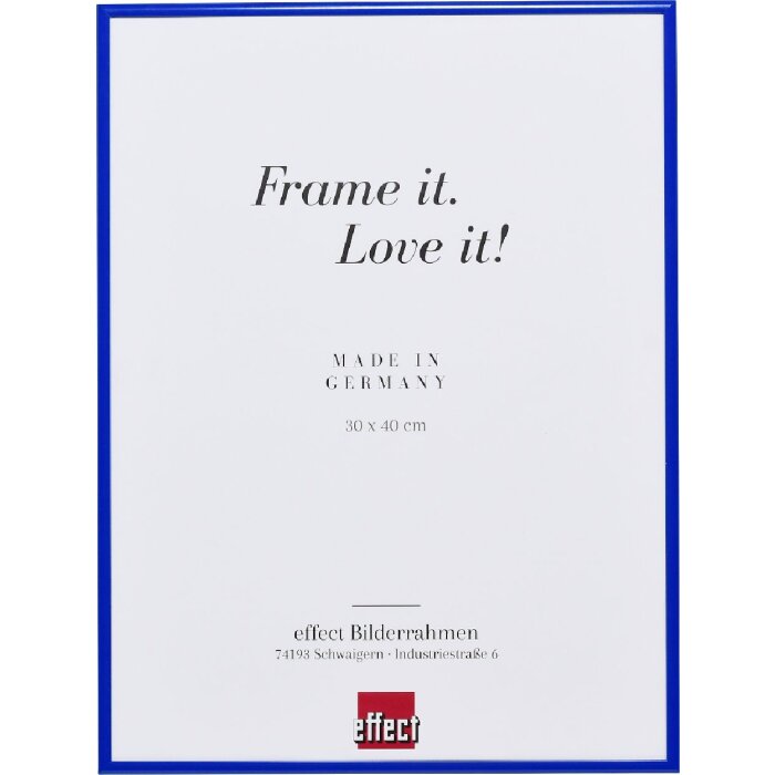 Effect Quadro Bilderrahmen blau 40x50 cm Museumsglas