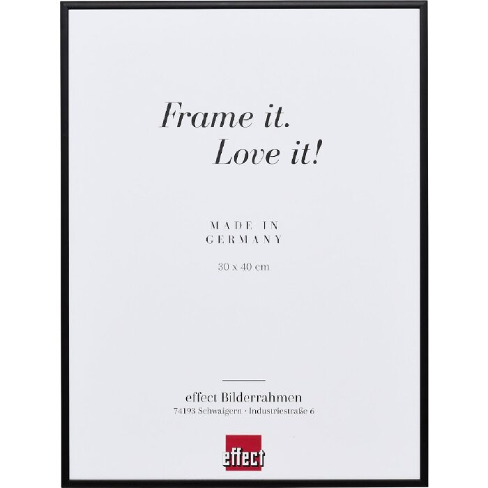 Effect Quadro Aluminium-Bilderrahmen 42x59.4 cm schwarz mit Museumsglas