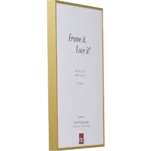 Effect Quadro Aluminium Bilderrahmen 45x60 cm gold Museumsglas
