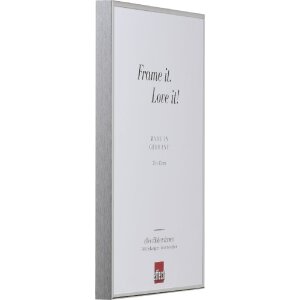 Effect Aluminium Bilderrahmen Quadro 60x90 cm silber hochglanz Museumsglas
