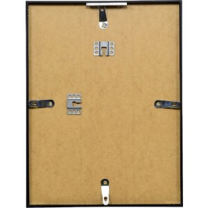 Фоторамка Effect 2 из алюминия, музеальное стекло, черная, 40x40 см