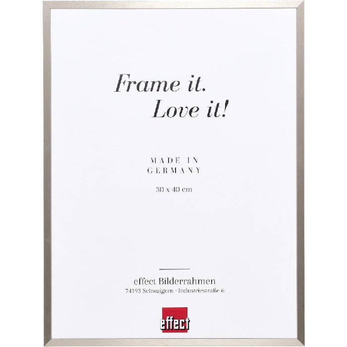 Фоторамка Effect из алюминия, серия 2, музеевое стекло, серый бронзовый, 50x50 см