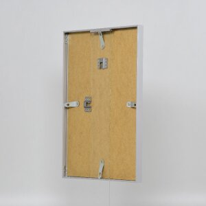 Фоторамка Effect из алюминия, серия 2, музеальное стекло, серебро, 50x75 см