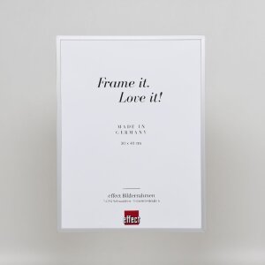 Фоторамка Effect из алюминия, серия 2, музеальное стекло, серебро, 50x75 см