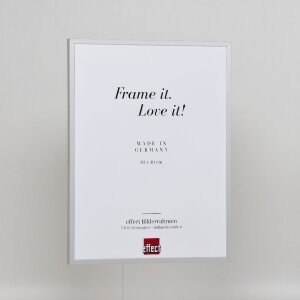 Фоторамка Effect из алюминия, серия 2, музеальное стекло, серебро, 50x75 см