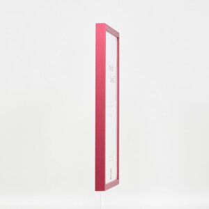 Effect Holzrahmen Profil 35 rot 23x70 cm Museumsglas