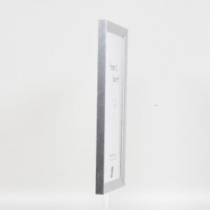 Effect Holz-Bilderrahmen Profil 41 Silber 13x13 cm Museumsglas