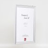 Effect Holz-Bilderrahmen Profil 41 Silber 13x13 cm Museumsglas