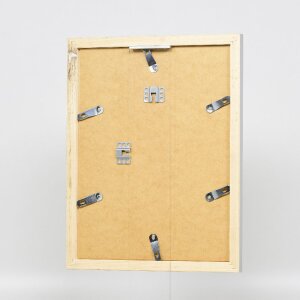 Effect Holz-Bilderrahmen Profil 41 Silber 15x20 cm Museumsglas