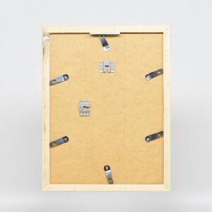 Effect Holz-Bilderrahmen Profil 41 Silber 18x27 cm mit Museumsglas