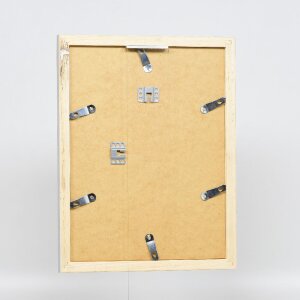 Effect Holz-Bilderrahmen Profil 41 Silber 18x27 cm mit Museumsglas