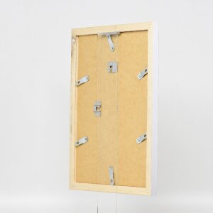 Effect Holz-Bilderrahmen Profil 41 Silber 25x30 cm Museumsglas