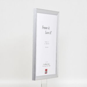 Effect Holz-Bilderrahmen Profil 41 Silber 25x30 cm Museumsglas