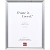 Effect Holz-Bilderrahmen Profil 41 Silber 25x30 cm Museumsglas