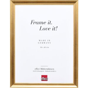 Effect Holz-Bilderrahmen Profil 41 Antikgold 27x48 cm...