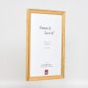 Effect Holz-Bilderrahmen Profil 41 Antikgold 30x30 cm Museumsglas