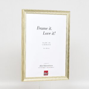 Effect Holz-Bilderrahmen Profil 41 Antiksilber 30x30 cm Museumsglas 0419-3030-24