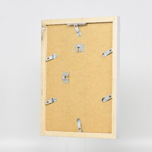 Effect Holz-Bilderrahmen Profil 41 Silber 30x40 cm Museumsglas