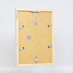 Effect Holz-Bilderrahmen Profil 41 Silber 30x40 cm Museumsglas