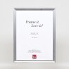 Effect Holz-Bilderrahmen Profil 41 Silber 30x40 cm Museumsglas