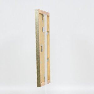 Effect Holz-Bilderrahmen Profil 41 Antiksilber 35x50 cm Museumsglas