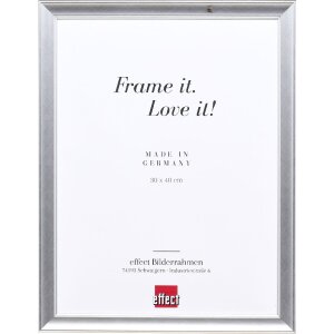 Effect Holz-Bilderrahmen Profil 41 Silber 40x60 cm...
