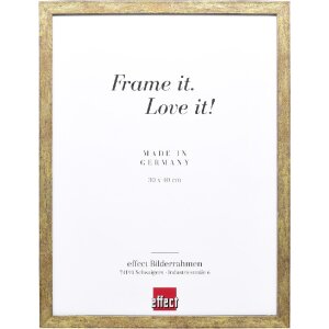 Фоторамка effect деревянная с профилем 42, антик-золото,...