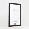 effect Holzbilderrahmen Profil 43 schwarz 25x50 cm mit Museumsglas
