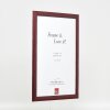 Effect Holz-Bilderrahmen Profil 43 rot 25x50 cm Museumsglas