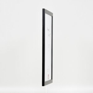 Effect Holzbilderrahmen Profil 43 schwarz 25x70 cm Museumsglas