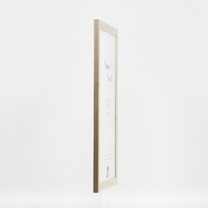 effect Holz-Bilderrahmen Profil 43 silber 28x35 cm Museumsglas