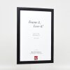 Effect Holz-Bilderrahmen Profil 43 Schwarz 28x35 cm mit Museumsglas