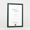 Effect Holzbilderrahmen Profil 43 tannengrün 28x35 cm Museumsglas