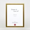effect Holz-Bilderrahmen Profil 43 gold 30x40 cm Museumsglas