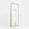 Effect Holz-Bilderrahmen Profil 43 silber 29,7x42 cm Museumsglas