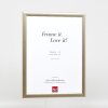 effect Holz-Bilderrahmen Profil 43 silber 30x45 cm Museumsglas