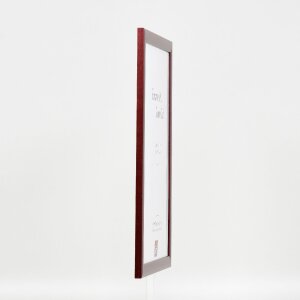 Effect Holz-Bilderrahmen Profil 43 rot 35x100 cm Museumsglas