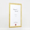 Effect Holz-Bilderrahmen Profil 43 Gold 35x50 cm Museumsglas 0439-3550-02