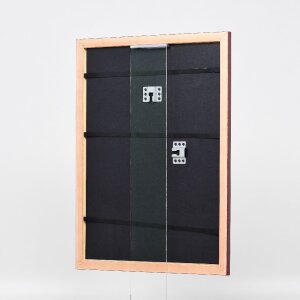 Effect Holz-Bilderrahmen Profil 43 rot 35x50 cm Museumsglas 0439-3550-07
