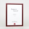 Effect Holzbilderrahmen Profil 43 rot 40x50 cm mit Museumsglas