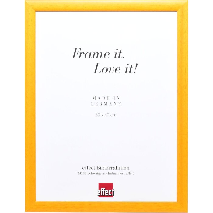 Effect Holzbilderrahmen Profil 43 Honig 40x60 cm Museumsglas