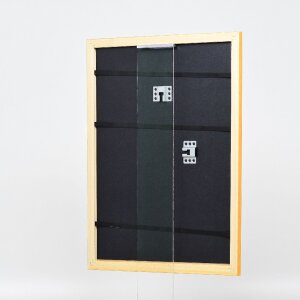 Effect Holzbilderrahmen Profil 43 Honig 40x60 cm Museumsglas