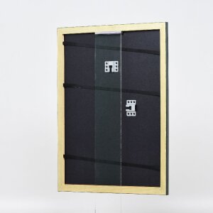 Effect Holz-Bilderrahmen Profil 43 tannengrün 42x59,4 cm Museumsglas
